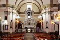 Gonnoscodina: chiesa parrocchiale di San Sebastiano: interno verso il presbiterio