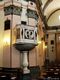 Gonnoscodina: chiesa parrocchiale di San Sebastiano: il pulpito