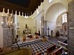 Gonnosfanadiga: chiesa parrocchiale di Santa Barbara: veduta del presbiterio dal pulpito