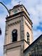 Gonnostramatza: chiesa parrocchiale di San Michele Arcangelo: la torre campanaria
