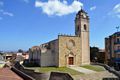 Guspini: chiesa parrocchiale di San Nicola di Mira: veduta da sinistra