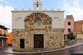Guspini: chiesa di Santa Maria di Malta: la facciata dopo il restauro