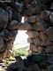 Guspini: il nuraghe complesso Melas: finestrella di scarico sopra l’architrave