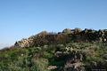 Guspini-resti del nuraghe polilobato su Bruncu ’e S’Orcu