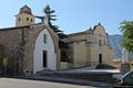 Irgoli: la piazza Santa Croce con la chiesa di San Nicola e la chiesa ed Oratorio della Santa Croce