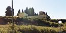 Isili: veduta dal basso del Cimitero di Isili