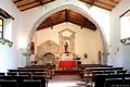 Laconi: chiesa di San Giovanni Battista: interno verso il presbiterio