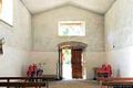 Laconi: chiesa campestre di San Daniele: interno verso il portale di ingresso