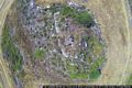 Las Plassas-resti del nuraghe S’Uraxi fotografati dall’alto con un drone