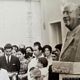 Lotzorai-Posizionamento del busto in memoria di Antonio Corciu nel 1983