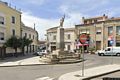 Macomer-La piazza della Vittoria con il Monumento ai Caduti