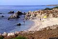 La costa orientale dell’isola di Mal di Ventre: la spiaggia della Cala del nuraghe