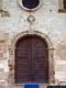 Mandas: chiesa parrocchiale di San Giacomo Apostolo: il portale di ingresso