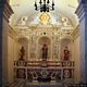 Mandas: chiesa parrocchiale di San Giacomo Apostolo: altare con tre statue