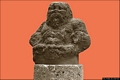 Maracalagonis-Una delle due statue in arenaria del dio Bes