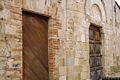 Maracalagonis-chiesa romanica di Nostra Signora d’Itria: particolare della facciata originale Maracalagonis-chiesa romanica di Nostra Signora d’Itria: particolare della facciata originale