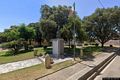 Marrubiu-La piazza San Giuseppe con il Monumento ai Caduti