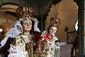 Marrubiu-Festa di Santa Maria di Zurabara: la statua della Madonna col Bambino