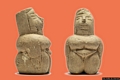 Meana Sardo-Una delle tre statuine rappresentanti la Dea Madre rinvenute in località Polu