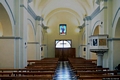 Meana Sardo-chiesa parrocchiale di San Bartolomeo Apostolo: interno verso il portale di ingresso