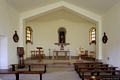 Meana Sardo-chiesa di San Lussorio: interno verso il presbiterio
