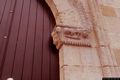 Mogoro: chiesa di Nostra Signora del Carmine: decorazione sul portale