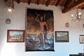 Monastir: chiesa di San Sebastiano Martire: immagine di San Sebastiano sulla parete sinistra