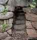 Monti: il nuraghe logu: ingresso