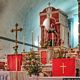Norbello: chiesa parrocchiale dei Santi Giulitta e Quirico: statue sull’altare