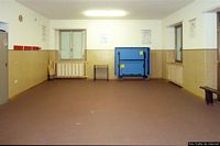 Norbello-Area sportiva delle Scuole Medie: interno della palestra