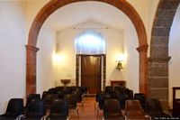 Norbello: chiesa di San Giovanni Battista: interno verso il portale di ingresso