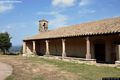 Nughedu Santa Vittoria: chiesa campestre di San Basilio: veduta del lato destro con le colonne in trachite