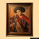 Mario Delitala: Ritratto di donna, olio su cartone e legno pressati del 1933