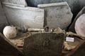 Nuoro-Museo Nazionale Archeologico: ricostruzione di una tomba romana del secondo secolo dopo Cristo Rinvenuta in periferia di Galtellì
