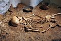 Nuoro-Museo Nazionale Archeologico: scheletro della donna di Sisaia