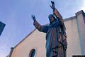 Nurachi-La chiesa di San Giovanni Battista: la statua antistante la chiesa Nurachi-La chiesa di San Giovanni Battista: la statua antistante la chiesa