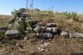 nuragus-resti del nuraghe complesso Valenza: la torre orientale