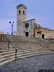 Nuraminis-La chiesa parrocchiale di San Pietro Apostolo: scalinata di accesso