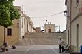Nuraminis-La scalinata che porta alla chiesa della Confraternita del Rosario