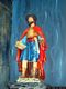 Nuraminis-La chiesa campestre di San Lussorio: statua del Santo
