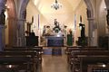 Nureci-chiesa parrocchiale di Santa Barbara: interno verso il presbiterio