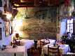 Olbia-Hotel Gallura: sala colazioni con affresco del vecchio Albergo Gallura a Terranova Pausania