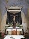Oliena-chiesa della Santa Croce: statua di Cristo sull’altare