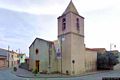 Ollastra: chiesa parrocchiale di San Sebastiano: veduta da destra con il campanile
