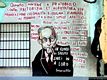 Murales a Orgosolo-Emilio Lussu: <em>Quanto avviene a Pratobello contro pastorizia etàagricoltura est provocazione colonialista...</em>