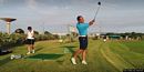 Oristano: impianti sportivi di Sa Rodia: interno del campo pratico da golf Oristano: impianti sportivi di Sa Rodia: interno del campo pratico da golf