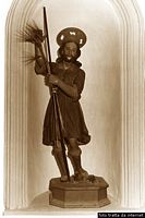 Orosei-Chiesa di Nostra Signora delle Grazie: statua di Sant&rsquo;Isidoro Agricoltore