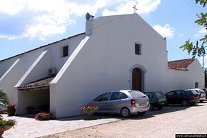 Orosei-Santuario di Nostra Signora del Rimedio: facciata della chiesa della Madonna del Rimedio