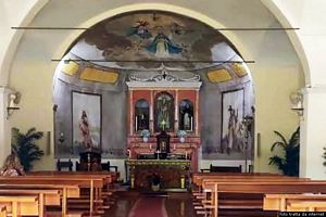 Orosei-Santuario di Nostra Signora del Rimedio: interno della chiesa della Madonna del Rimedio
