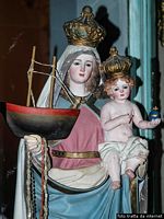 Orosei-Chiesa di Santa Maria 'e Mare: la statua della Madonna che viene portata in processione